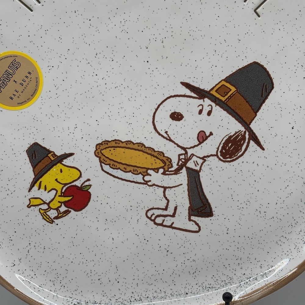 New Rae Dunn x Peanuts Snoopy Woodstock The Giving Plate Thanksgiving‎ - Picture 4 of 7
